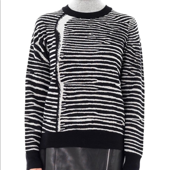 A.L.C. Sweaters - A.L.C Zebra Animal Print Wool Sweater A.L.C. Sweaters - A.L.C Zebra Animal Print Wool Sweater